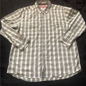 Simms Pearl Snap Performance Fishing Shirt Men XL Vented Long Sleeve Lightweight